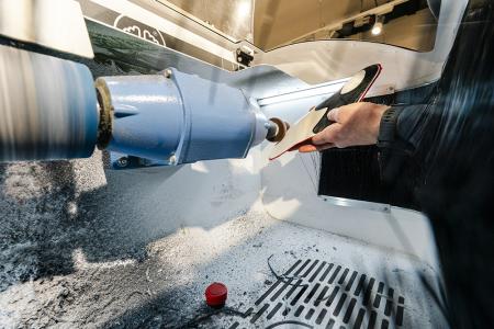 Bootfitting sanding