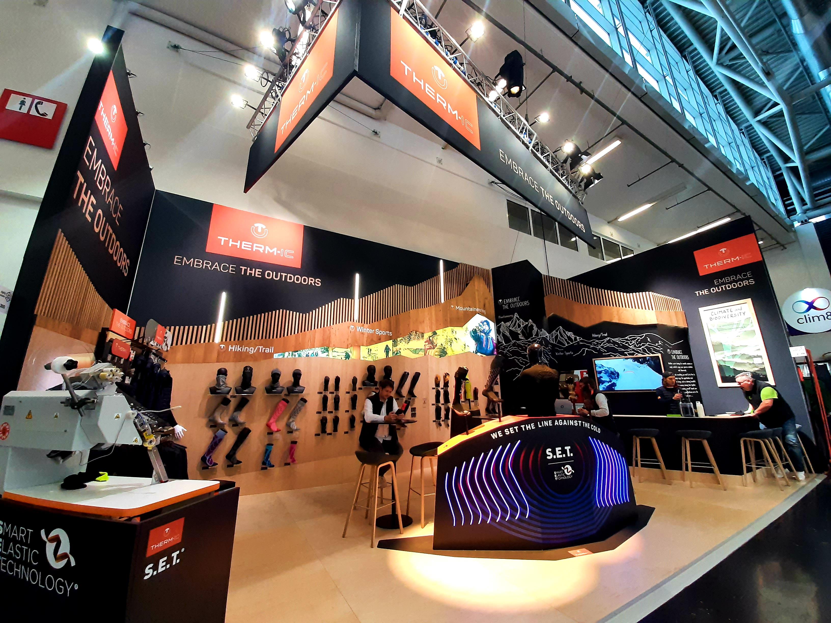 Therm-IC booth at ISPO tradeshow