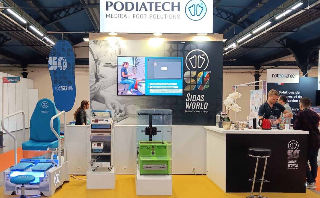 Stand Podiatech au salon de la podologie à Paris