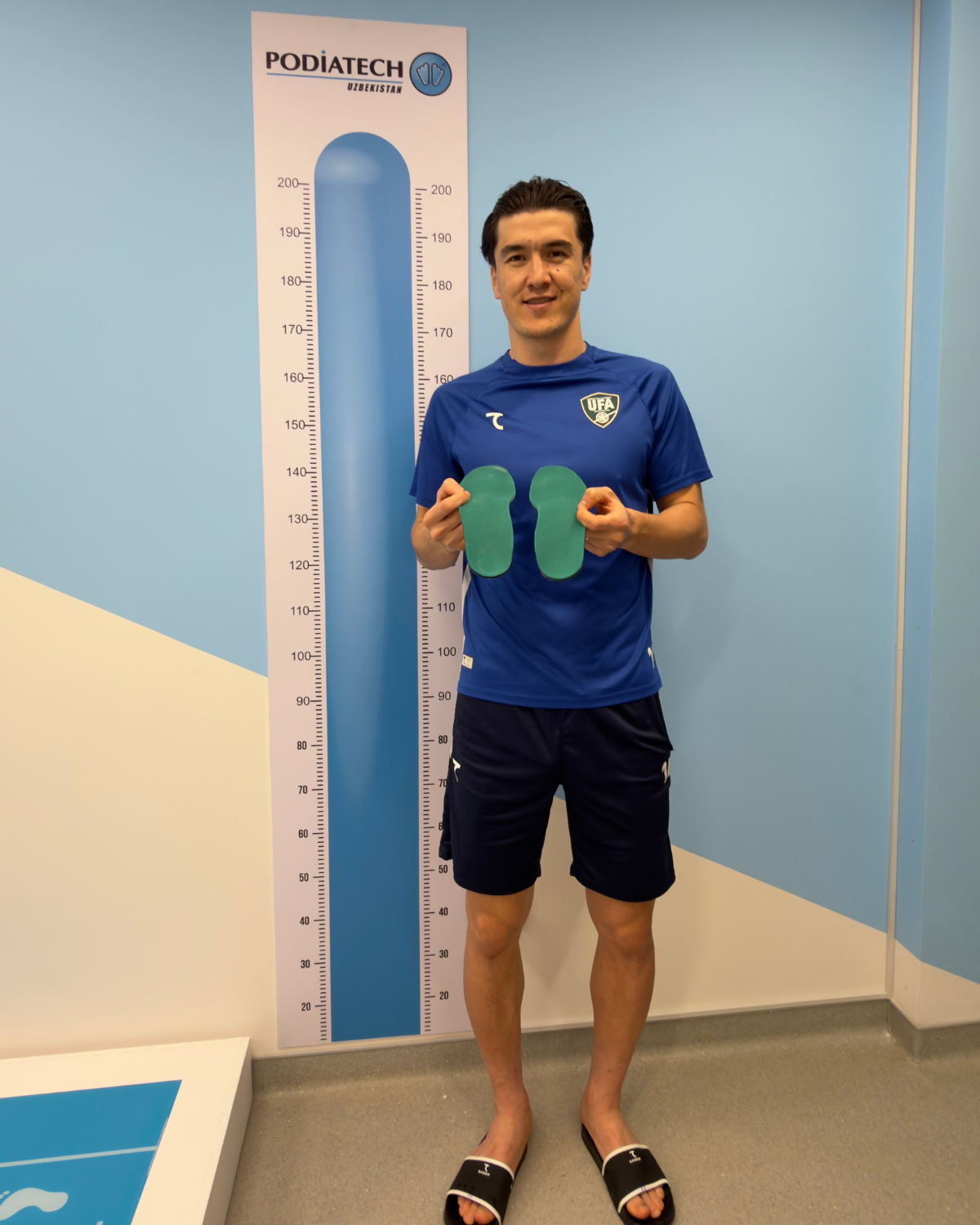 joueur avec les semelles